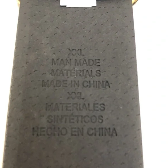 Black Gold Wide Band Vegan Leather Belt size XXL - Picture 11 of 12